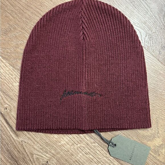 All Saints | Logo Embroidered Beanie‎ - Picture 1 of 5